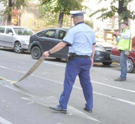 Lovită pe trecerea de pietoni, pe I.C. Brătianu